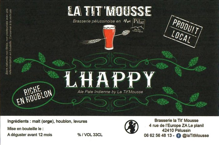 Etiquette BRASSERIE LA TIT MOUSSE 07