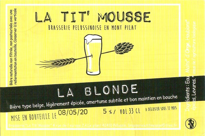 Etiquette BRASSERIE LA TIT MOUSSE 14