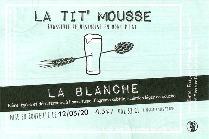 Etiquette BRASSERIE LA TIT MOUSSE 15