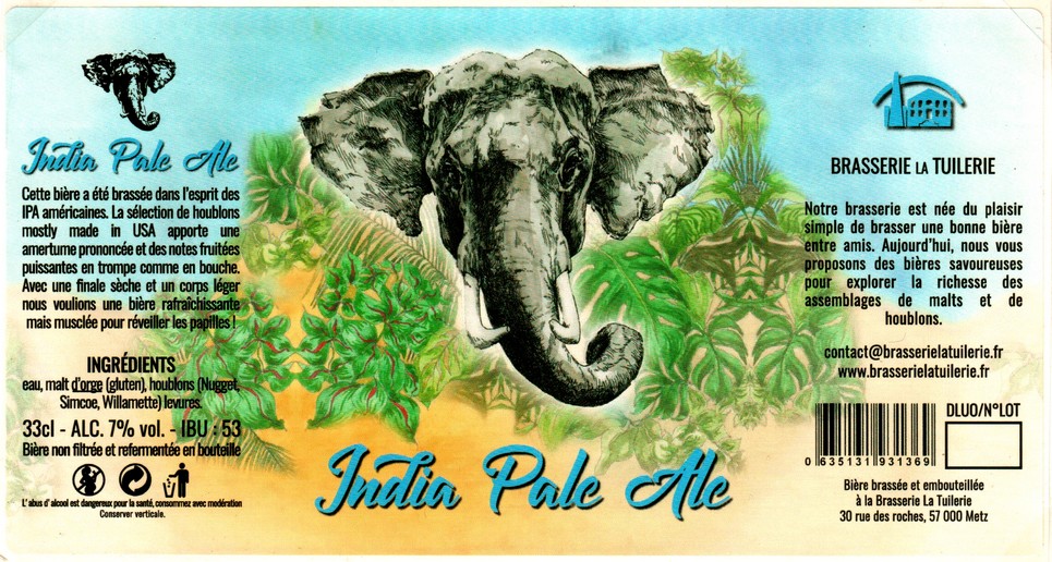 etiquette BRASSERIE LA TUILERIE 05