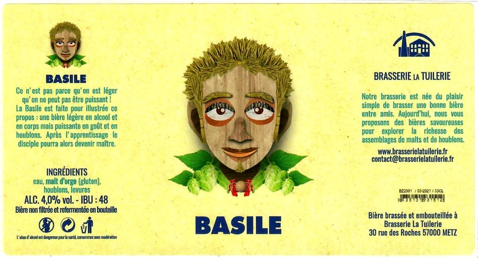 etiquette BRASSERIE LA TUILERIE 11