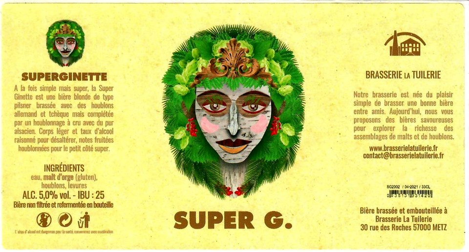 etiquette BRASSERIE LA TUILERIE 12