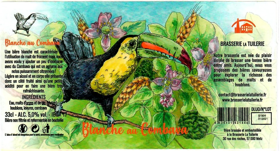 etiquette BRASSERIE LA TUILERIE 16