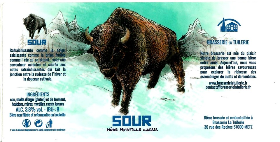 Etiquette BRASSERIE LA TUILERIE 18