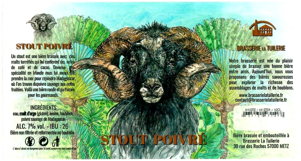 Etiquette BRASSERIE LA TUILERIE 23