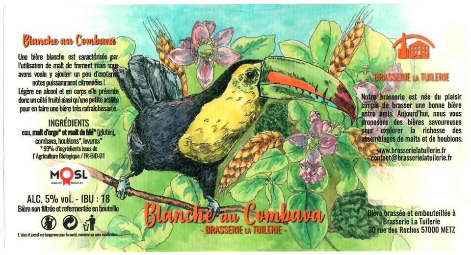 Etiquette BRASSERIE LA TUILERIE 24