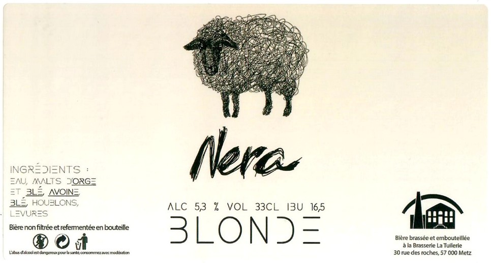 Etiquette BRASSERIE LA TUILERIE 27