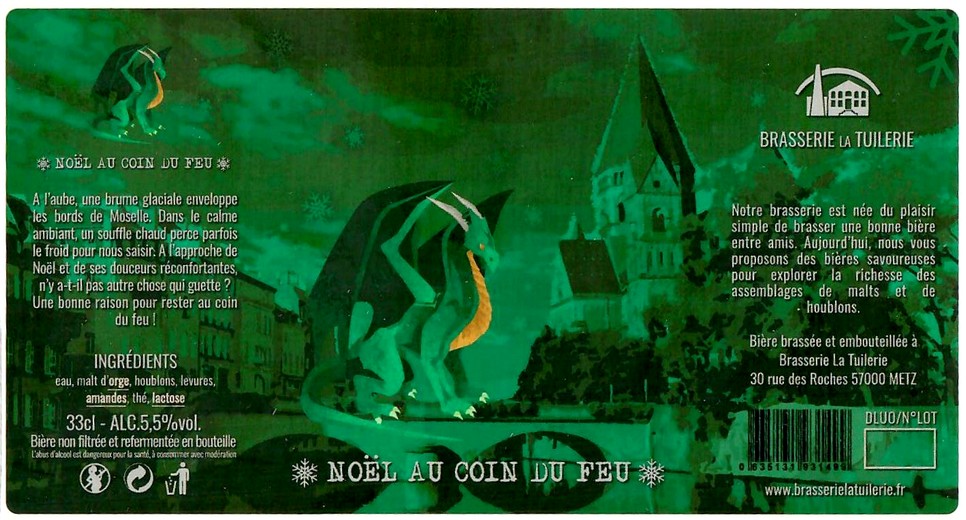 Etiquette BRASSERIE LA TUILERIE 32