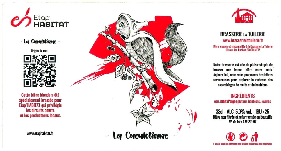 Etiquette BRASSERIE LA TUILERIE 33