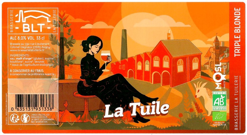 Etiquette BRASSERIE LA TUILERIE 36