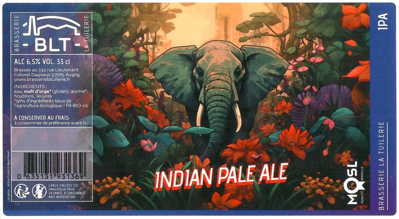 Etiquette BRASSERIE LA TUILERIE 42