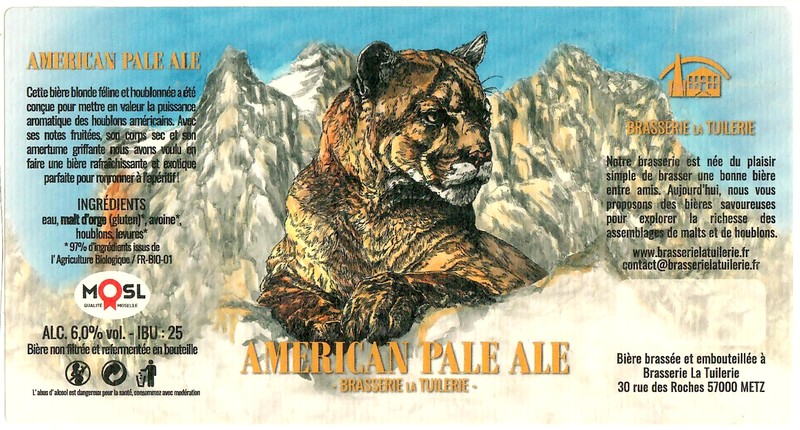 Etiquette BRASSERIE LA TUILERIE 46