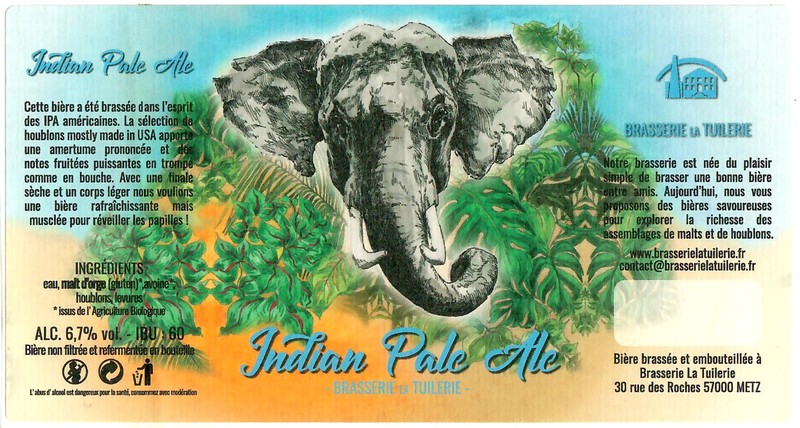 Etiquette BRASSERIE LA TUILERIE 48