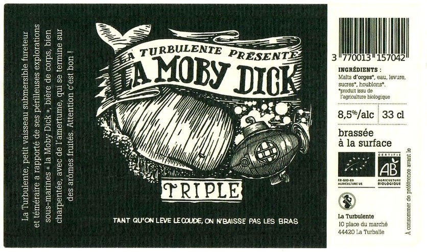 Etiquette BRASSERIE LA TURBULENTE 06