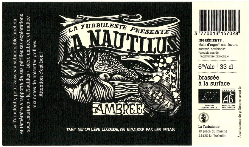 Etiquette BRASSERIE LA TURBULENTE 12
