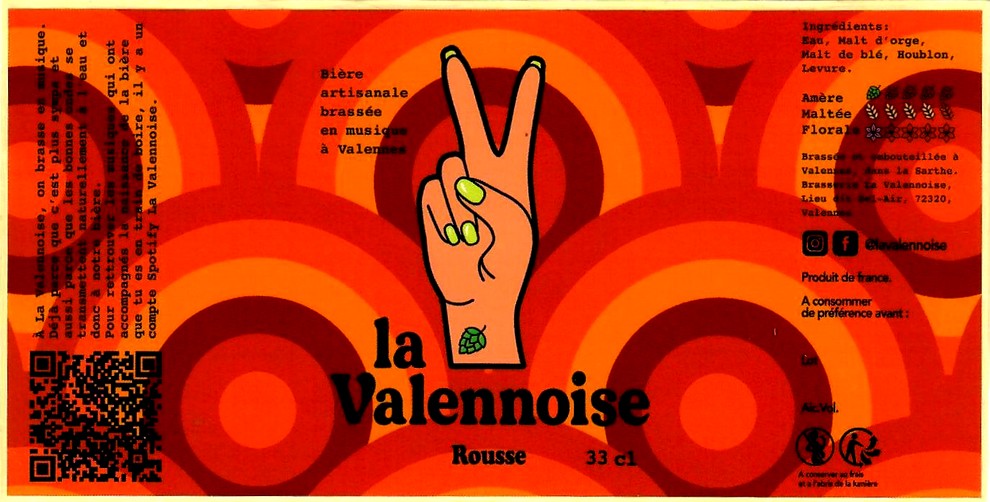 Etiquette BRASSERIE LA VALENNOISE 02