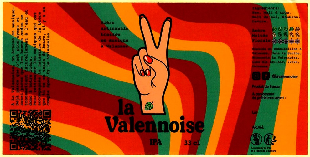 Etiquette BRASSERIE LA VALENNOISE 04