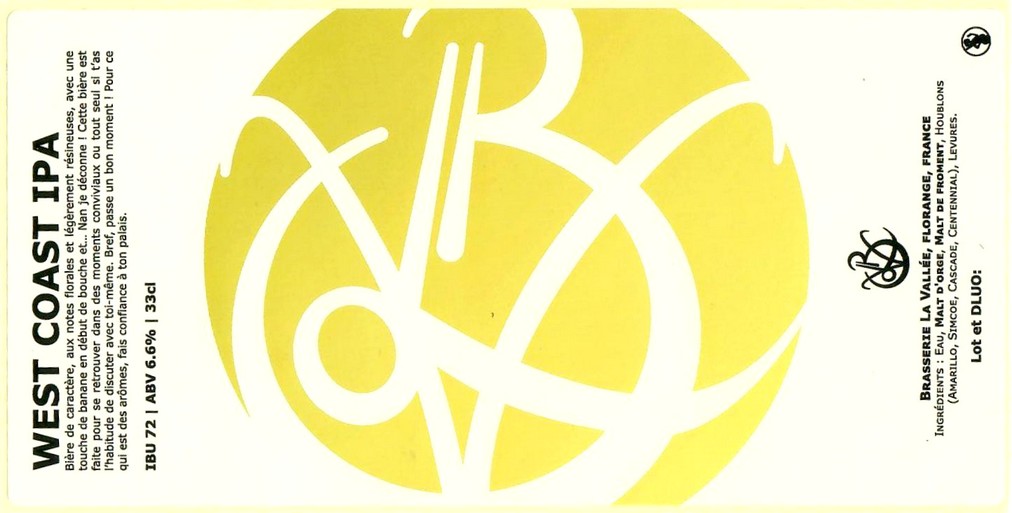 Etiquette BRASSERIE LA VALLEE 01