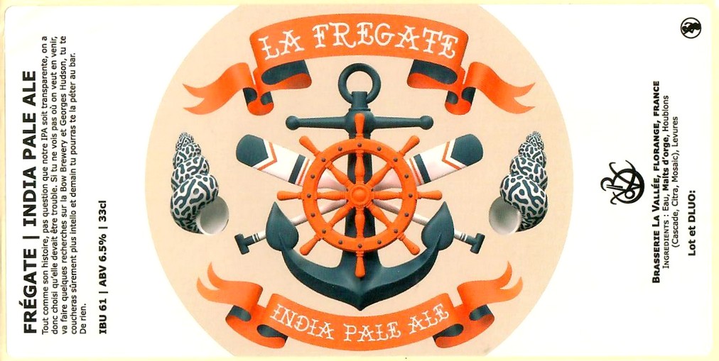 Etiquette BRASSERIE LA VALLEE FLORANGE 06