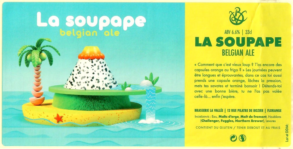 Etiquette BRASSERIE LA VALLEE FLORANGE 21