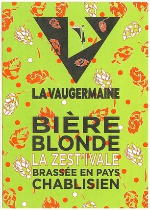 Etiquette BRASSERIE LA VAUGERMAINE 12