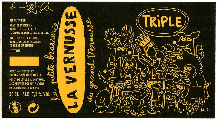 Etiquette BRASSERIE LA VERNUSSE 06