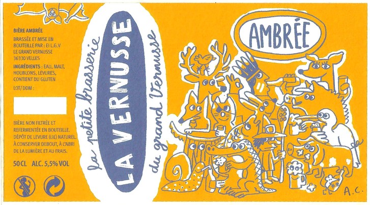 Etiquette BRASSERIE LA VERNUSSE 08