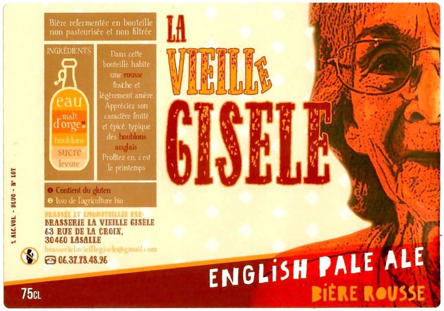 Etiquette BRASSERIE LA VIEILLE GISELE 06