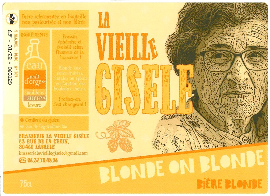 Etiquette BRASSERIE LA VIEILLE GISELE 08