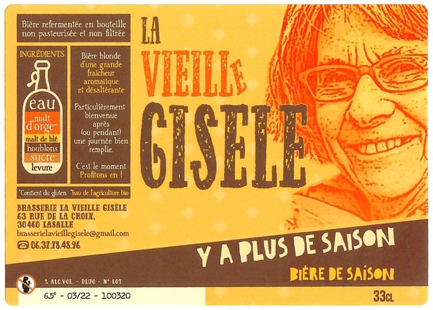Etiquette BRASSERIE LA VIEILLE GISELE 12
