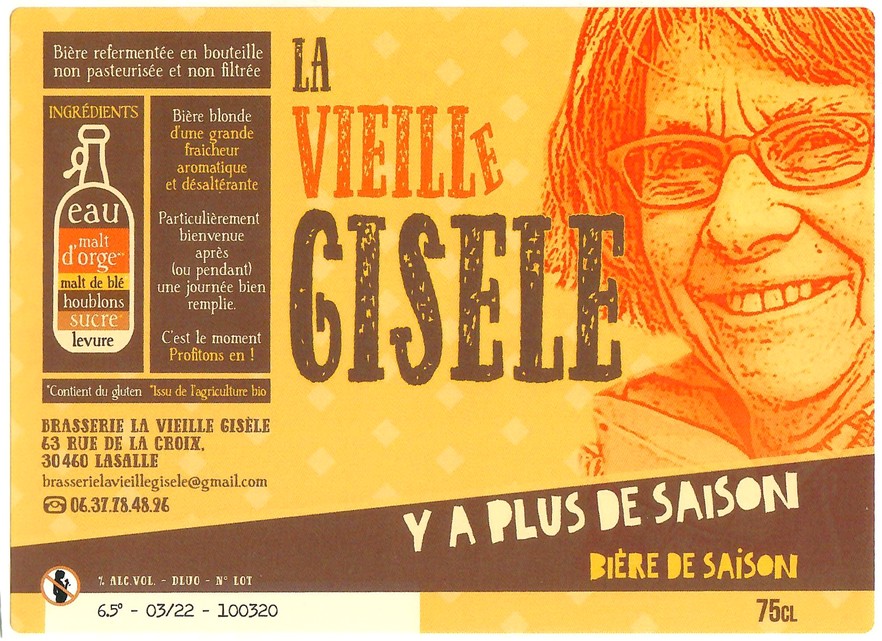 Etiquette BRASSERIE LA VIEILLE GISELE 13