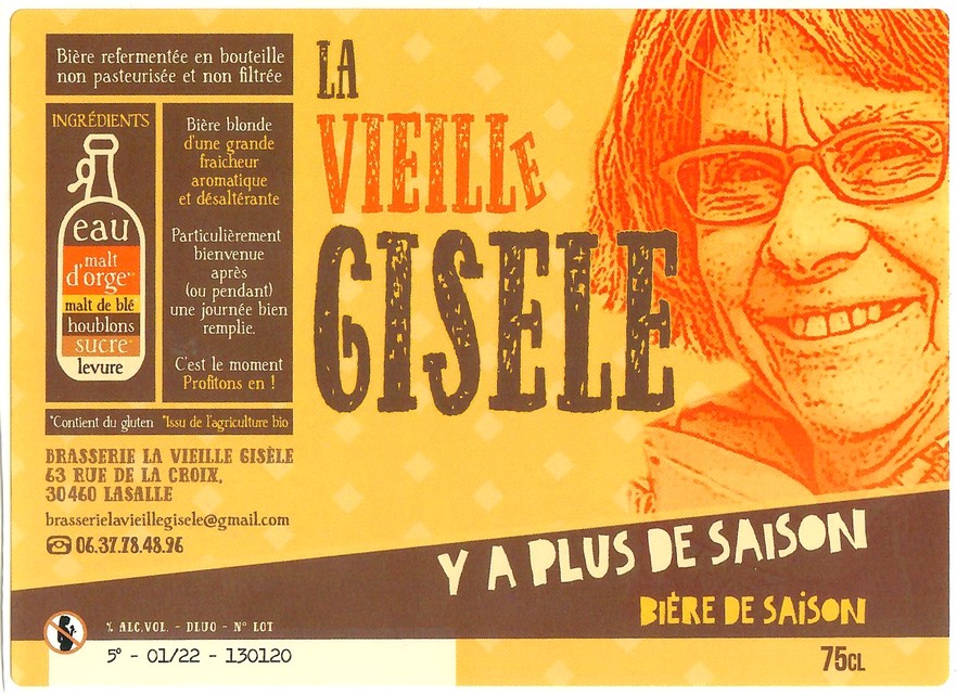 Etiquette BRASSERIE LA VIEILLE GISELE 14