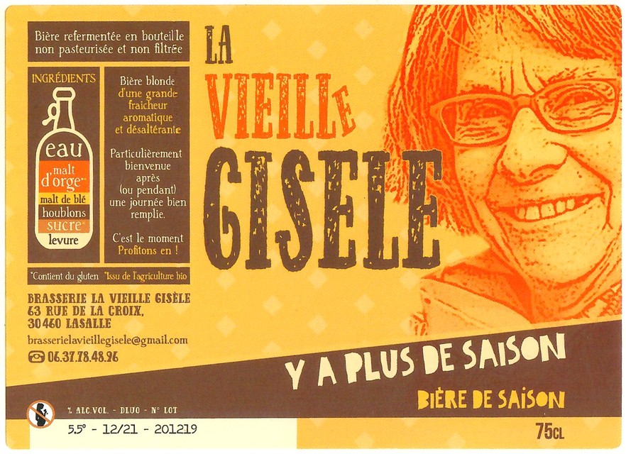 Etiquette BRASSERIE LA VIEILLE GISELE 15
