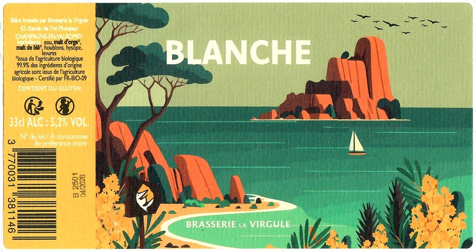 Etiquette BRASSERIE LA VIRGULE 08