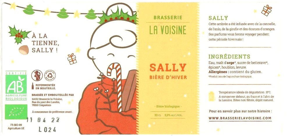 Etiquette BRASSERIE LA VOISINE 05