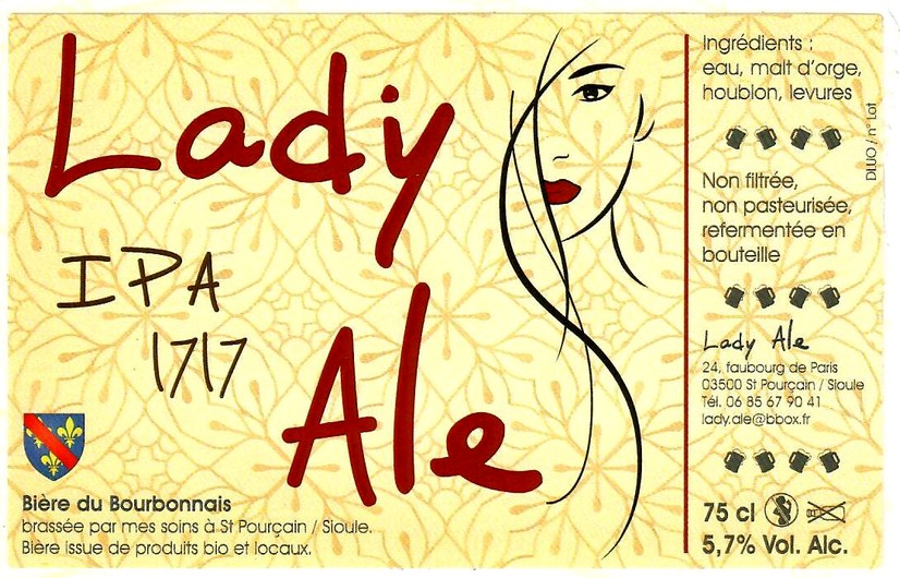 etiquette BRASSERIE LADY ALE 10