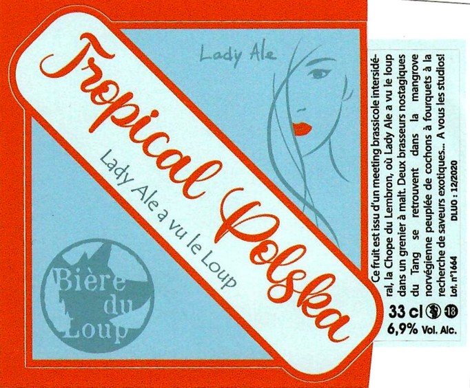 etiquette BRASSERIE LADY ALE 12