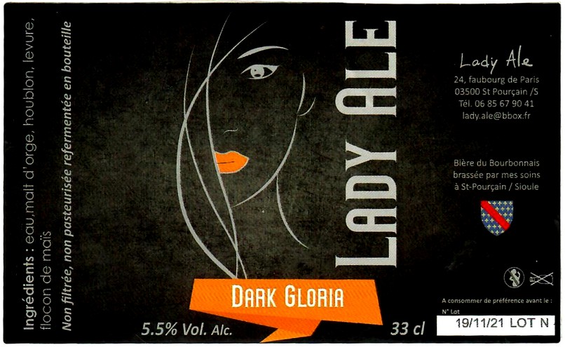 etiquette BRASSERIE LADY ALE 13