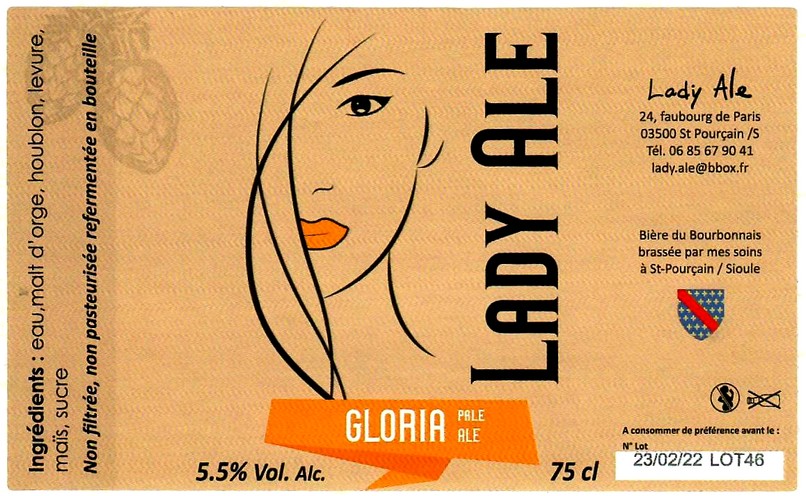 etiquette BRASSERIE LADY ALE 15