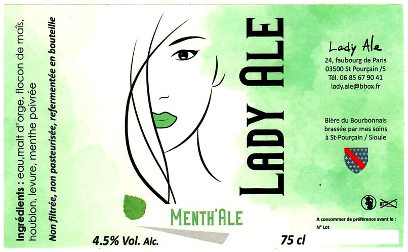 etiquette BRASSERIE LADY ALE 16