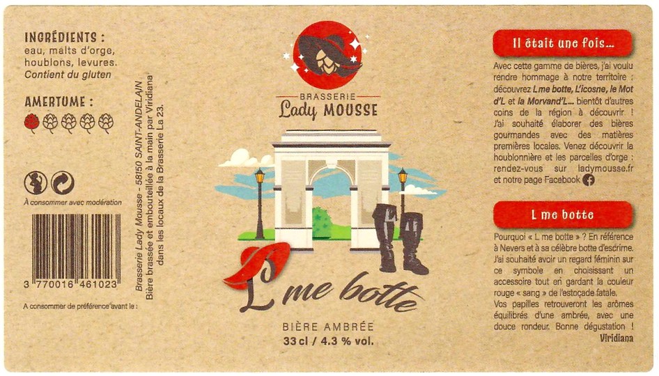 Etiquette BRASSERIE LADY MOUSSE 03