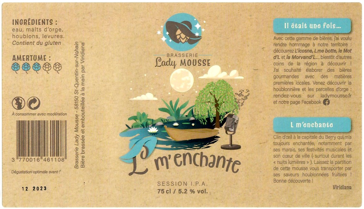 Etiquette BRASSERIE LADY MOUSSE 06