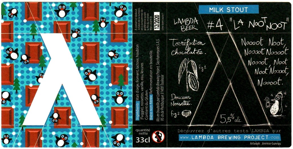 etiquette BRASSERIE LAMBDA BREWING PROJECT 03