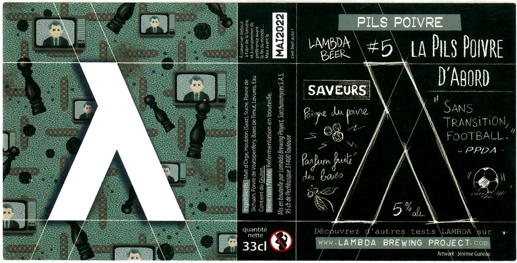 etiquette BRASSERIE LAMBDA BREWING PROJECT 06