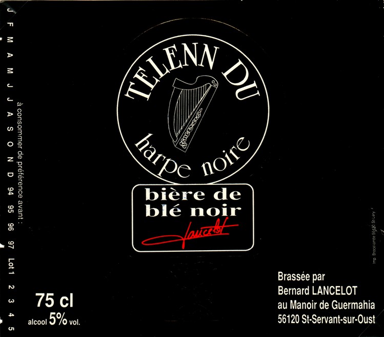 etiquette BRASSERIE LANCELOT 65