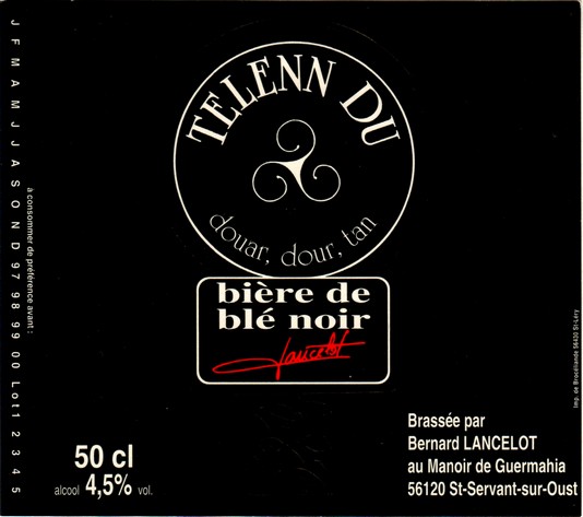 etiquette BRASSERIE LANCELOT 91