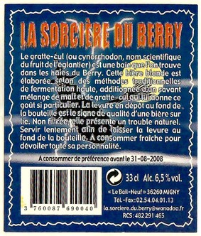 Etiquette BRASSERIE LARCHE 16B