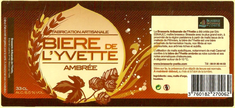 Etiquette BRASSERIE LARCHE 49