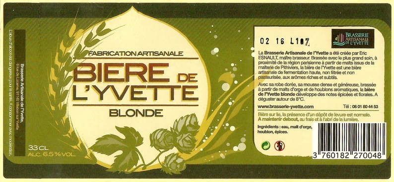 Etiquette BRASSERIE LARCHE 50