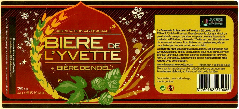 Etiquette BRASSERIE LARCHE 52